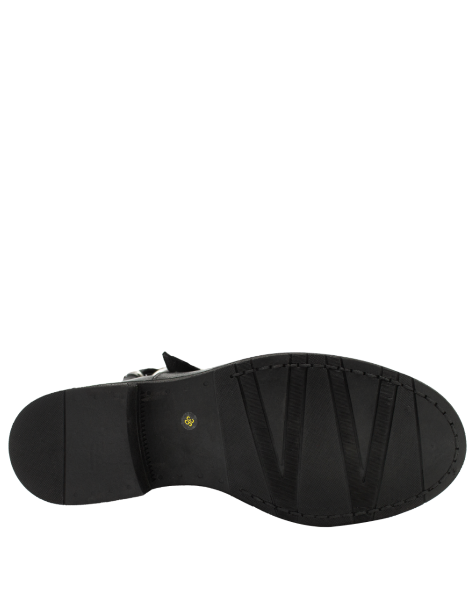 Anis Anis AS5G Black Mid Calf With Buckle Detail Nion