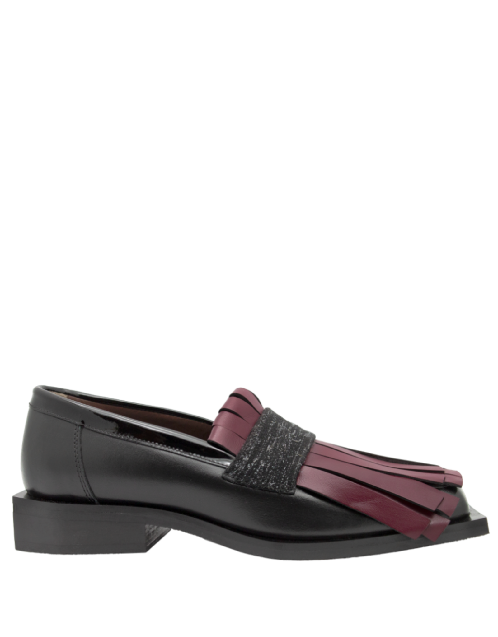 LeBohemien LeBohemien B3B Black Loafer With Red Kiltie DaDa