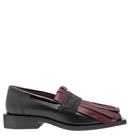 LeBohemien LeBohemien B3B Black Loafer With Red Kiltie DaDa