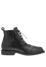 LeBohemien LeBohemien B3A Black Multi Texture Lace-Up Boot BaBa