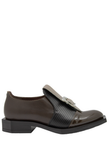 LeBohemien LeBohemien LB3C Brown /Black Laser/Taupe Buckle Shoe HeHe