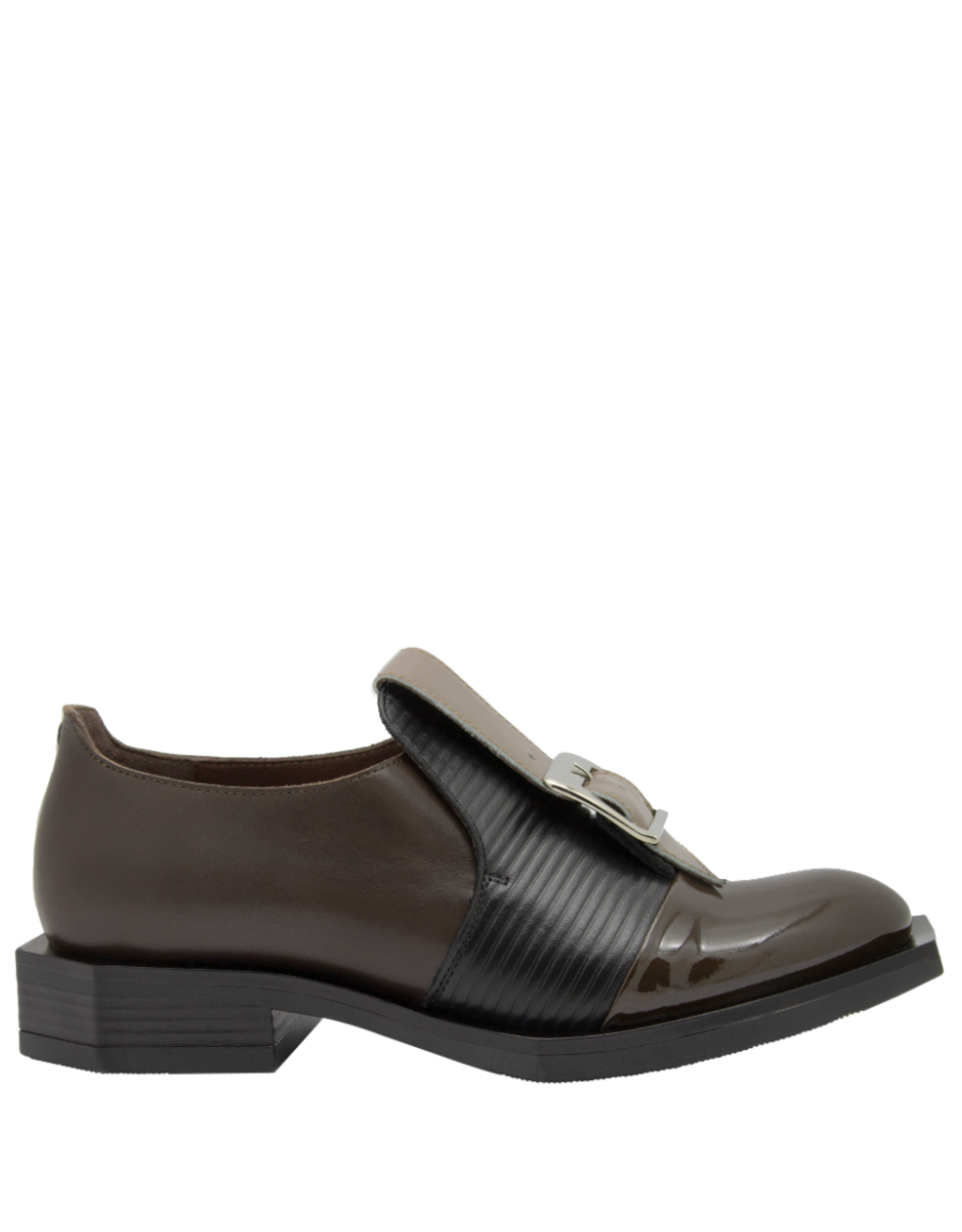 LeBohemien LeBohemien LB3C Brown /Black Laser/Taupe Buckle Shoe HeHe