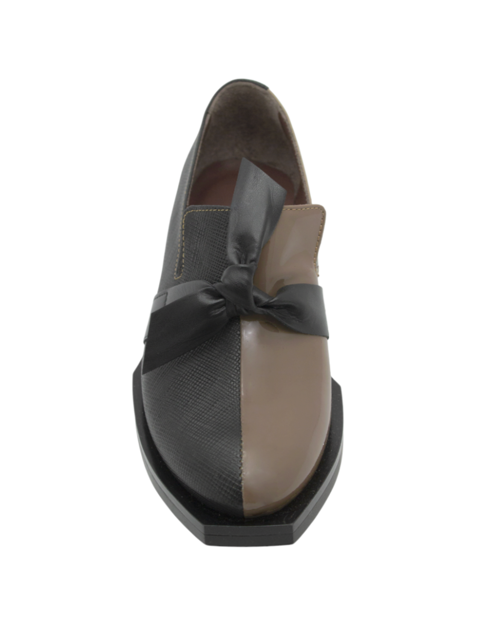 LeBohemien LeBohemien B3D Black With Taupe Loafer With Tie Hope