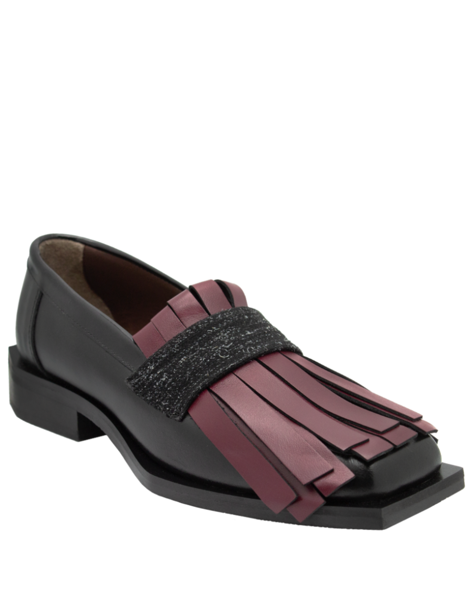 LeBohemien LeBohemien B3B Black Loafer With Red Kiltie DaDa