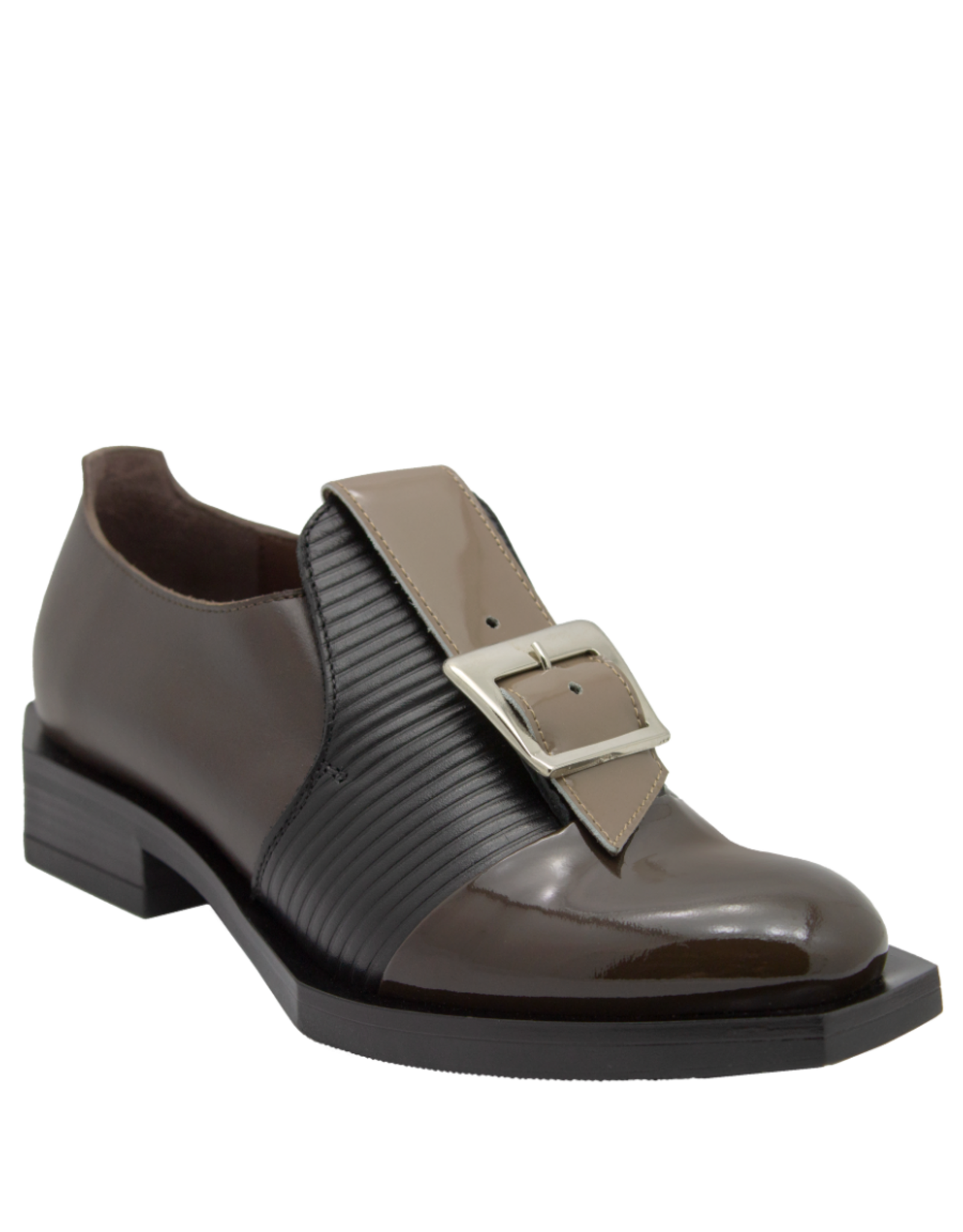 LeBohemien LeBohemien LB3C Brown /Black Laser/Taupe Buckle Shoe HeHe