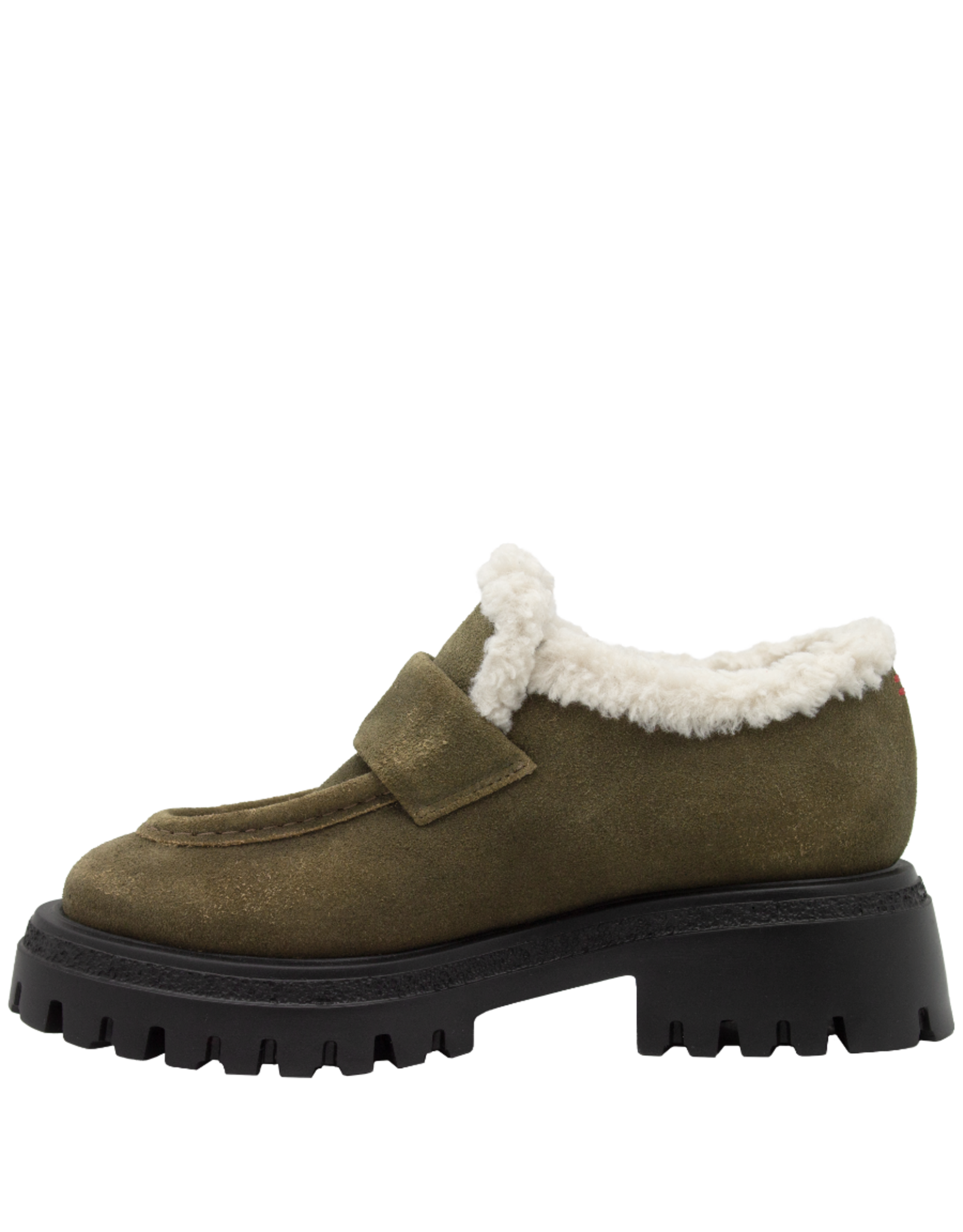 Halmanera Halmanera H50T Brown Suede Tread Loafer WoolLined 1011