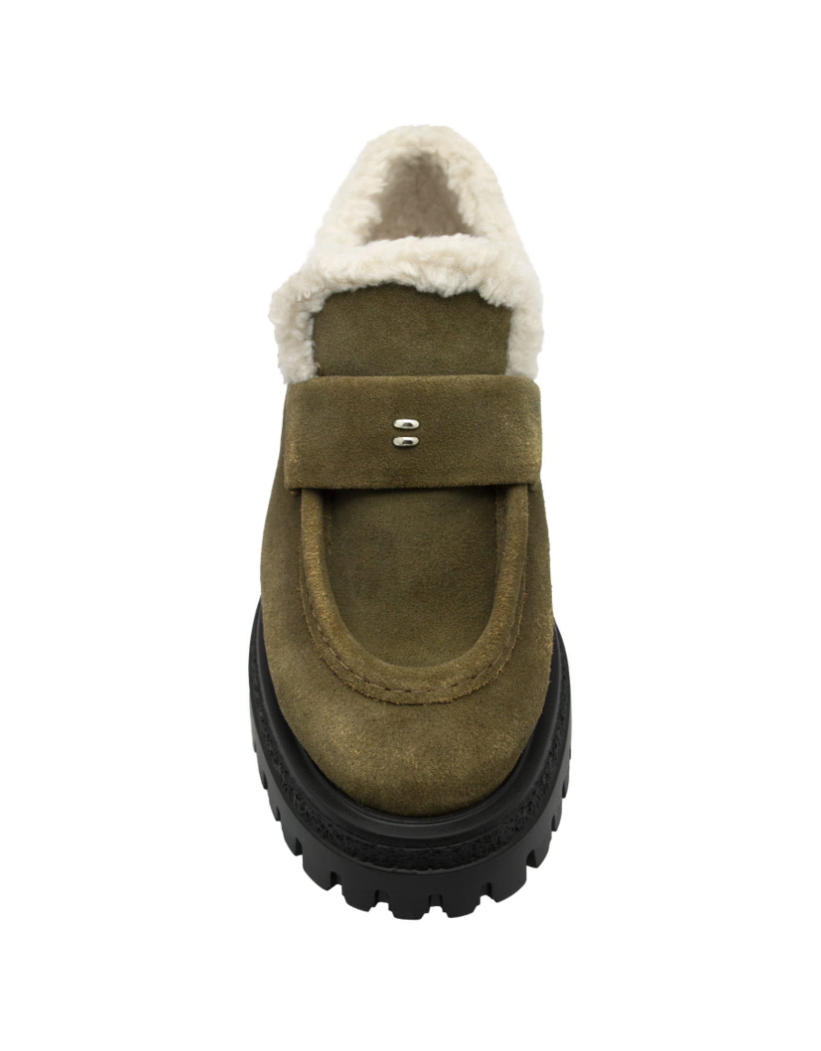 Halmanera Halmanera H50T Brown Suede Tread Loafer WoolLined 1011