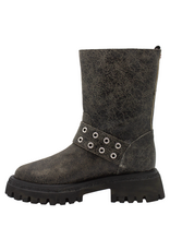 Halmanera Halmanera H50U Brown Retro MIdCalf Moto Tread 1012