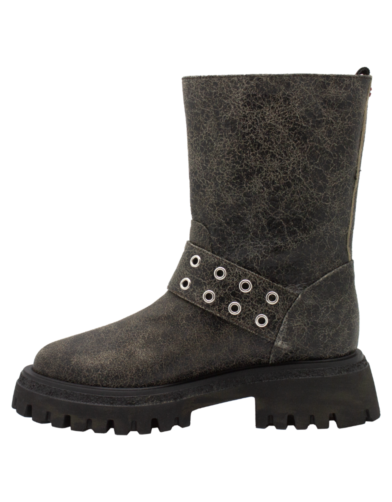 Halmanera Halmanera H50U Brown Retro MIdCalf Moto Tread 1012