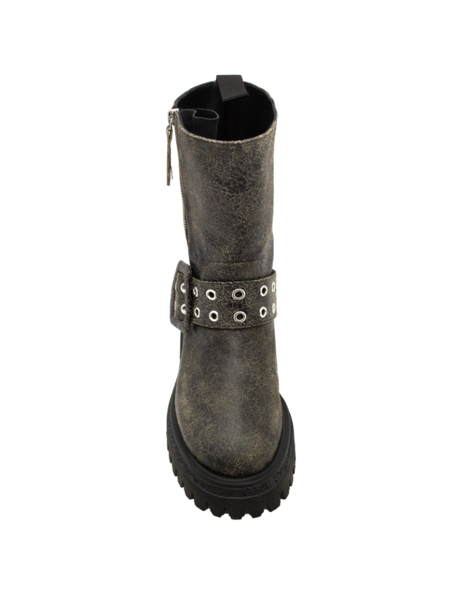 Halmanera Halmanera H50U Brown Retro MIdCalf Moto Tread 1012