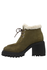 Halmanera Halmanera H50Y Brown Suede Lace-Up Wool Lining 1014