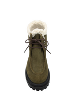 Halmanera Halmanera H50Y Brown Suede Lace-Up Wool Lining 1014