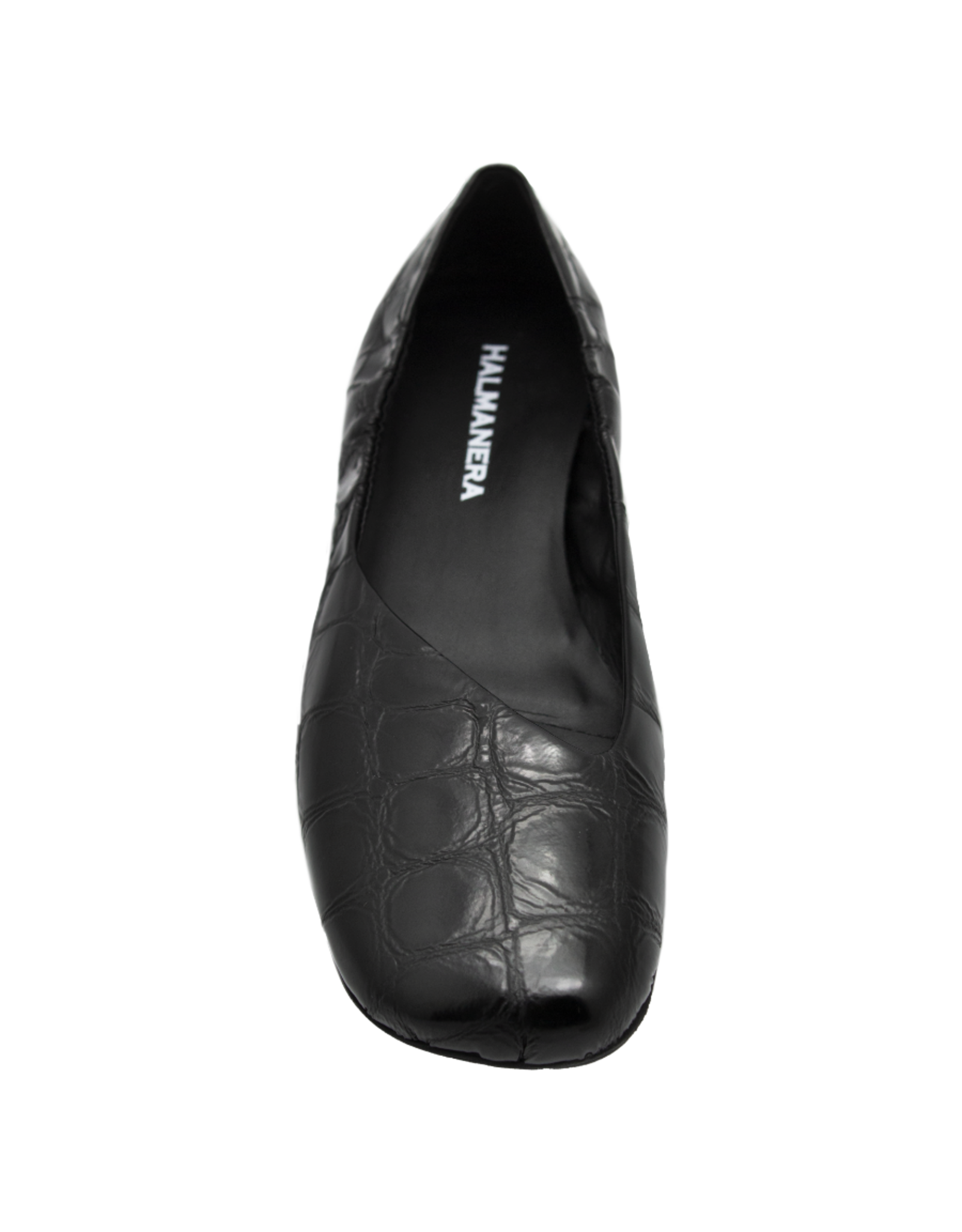 Halmanera Halmanera H51 Black Croco Asymmetric  Ballerina 1015