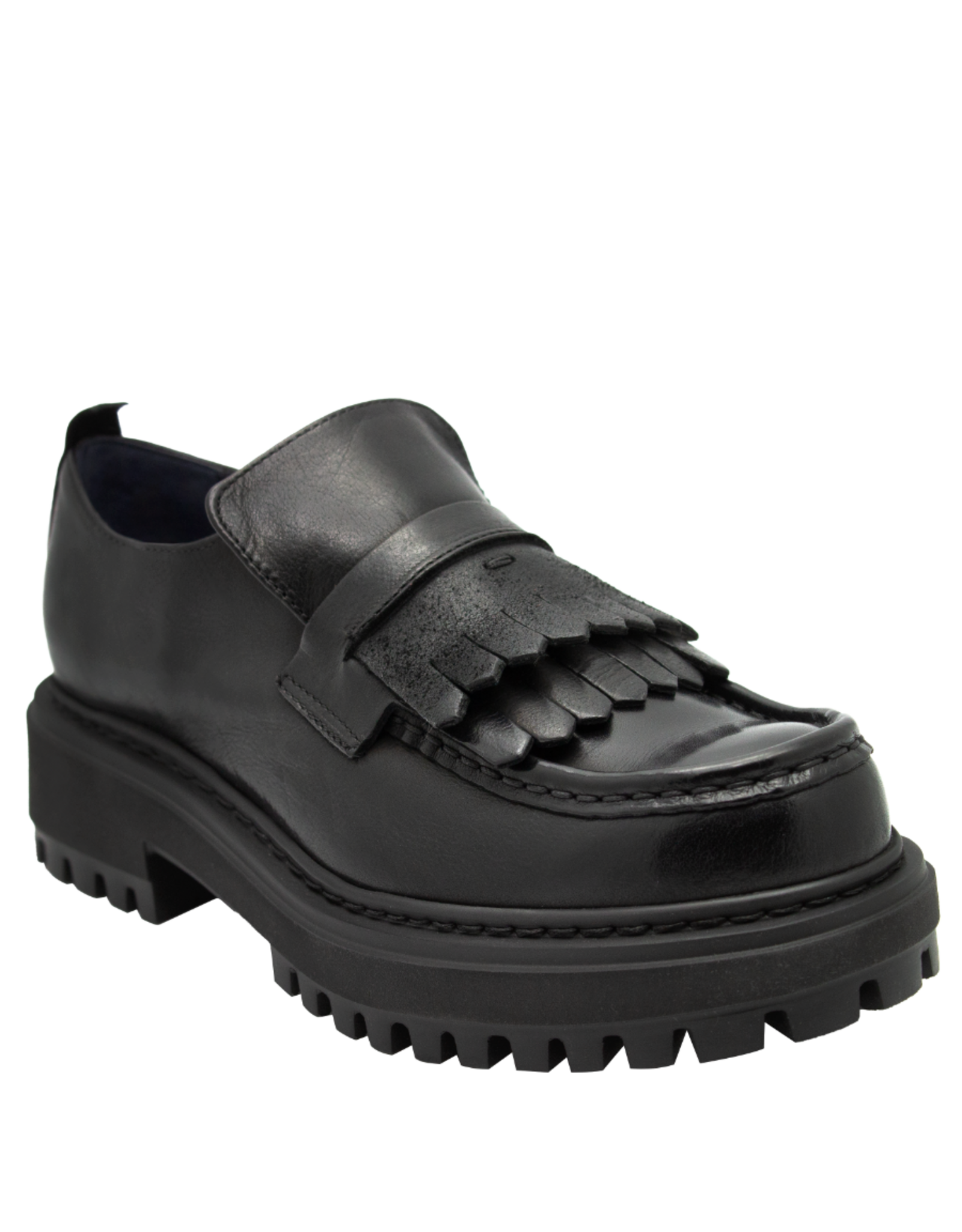 History541 History HF3J Black Kiltie Loafer Tread Sole Irma