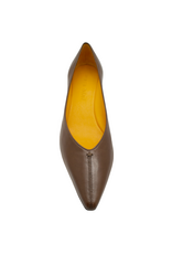 MaraBini MaraBini M13N Brown Kitten Heel Pump 1038