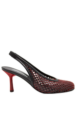 Halmanera Halmanera H51A Black/Red Laser Sling Pump 1016