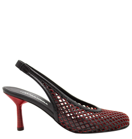 Halmanera Halmanera H51A Black/Red Laser Sling Pump 1016