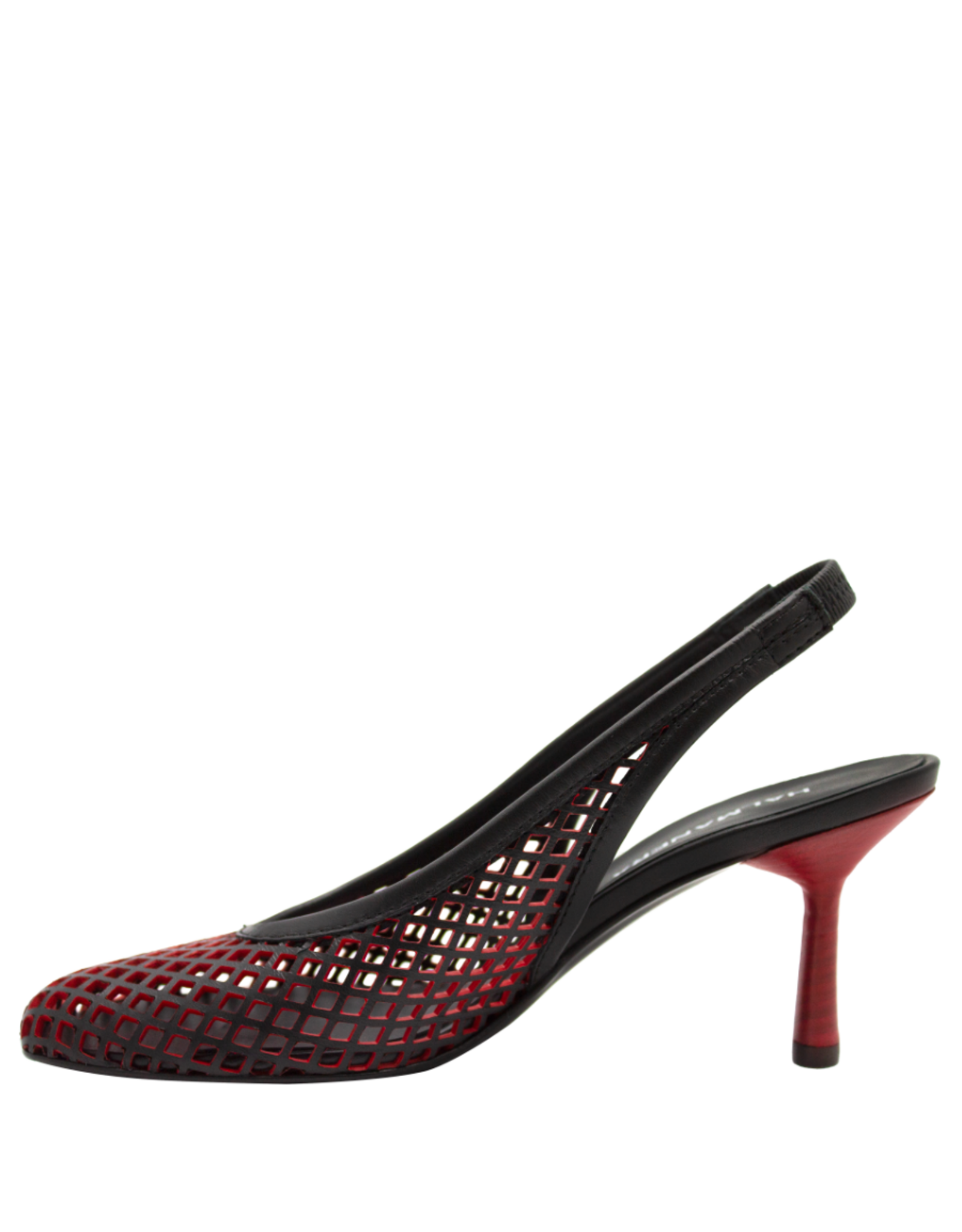 Halmanera Halmanera H51A Black/Red Laser Sling Pump 1016