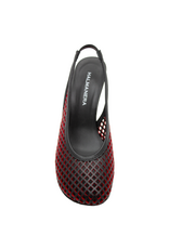 Halmanera Halmanera H51A Black/Red Laser Sling Pump 1016
