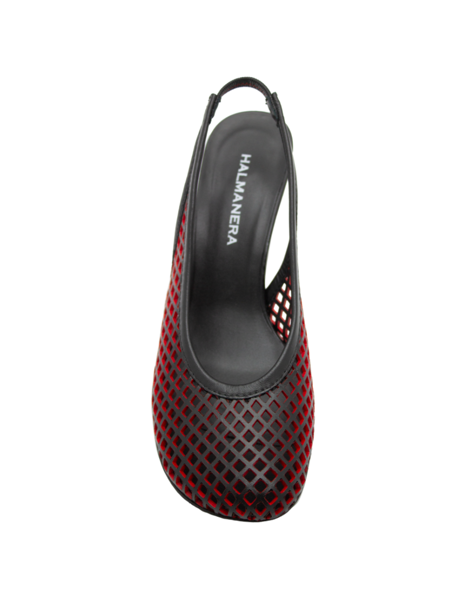 Halmanera Halmanera H51A Black/Red Laser Sling Pump 1016