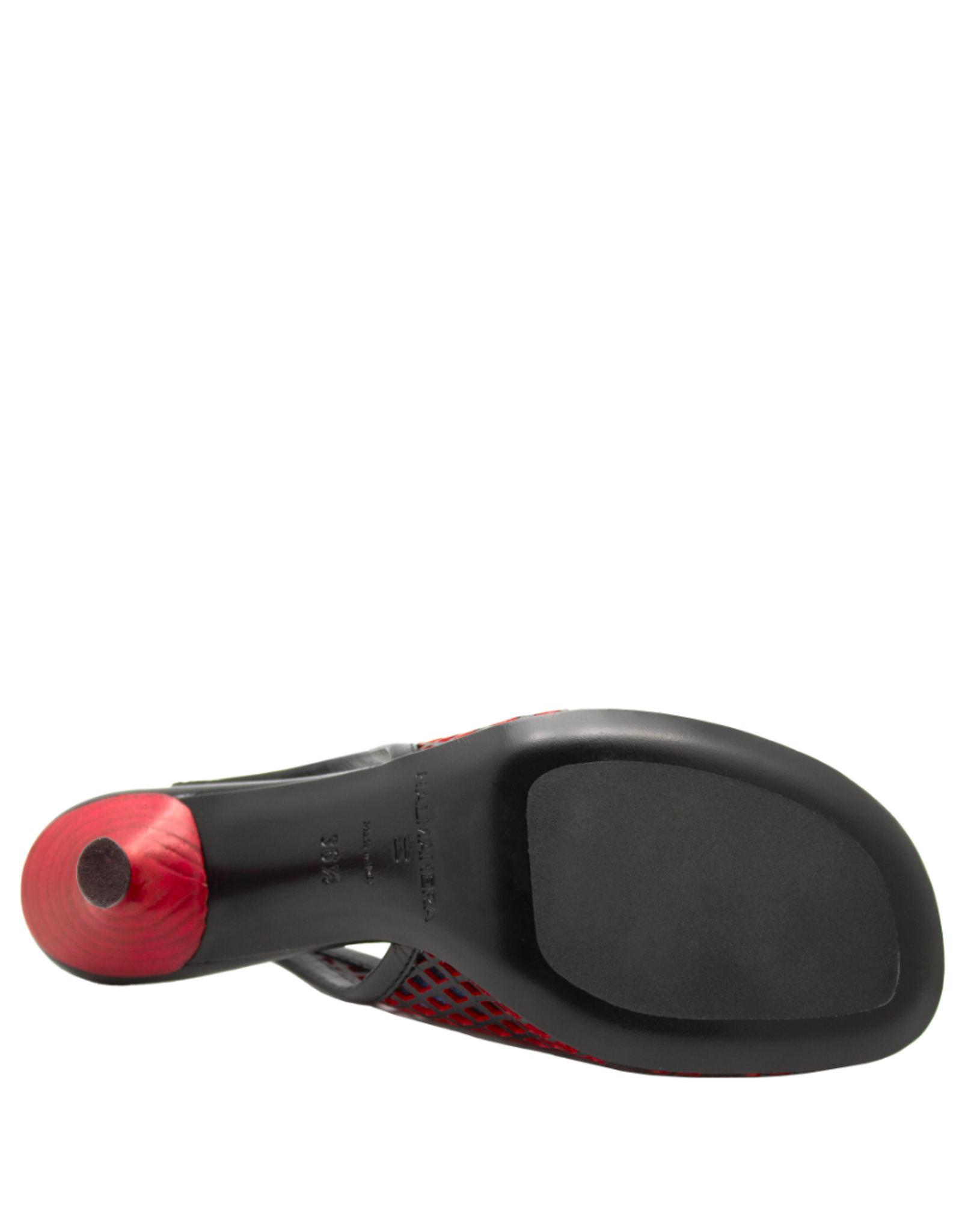 Halmanera Halmanera H51A Black/Red Laser Sling Pump 1016