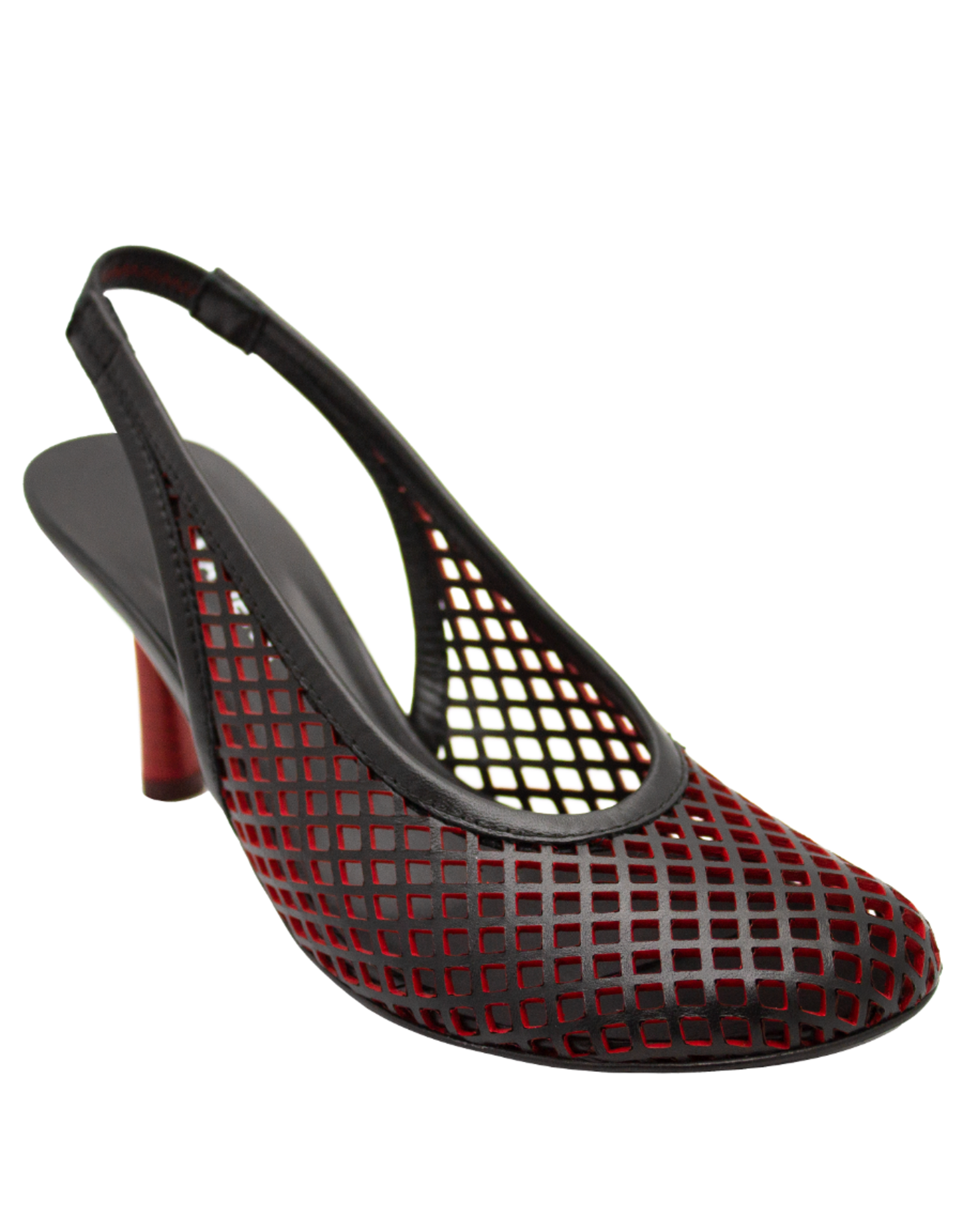 Halmanera Halmanera H51A Black/Red Laser Sling Pump 1016