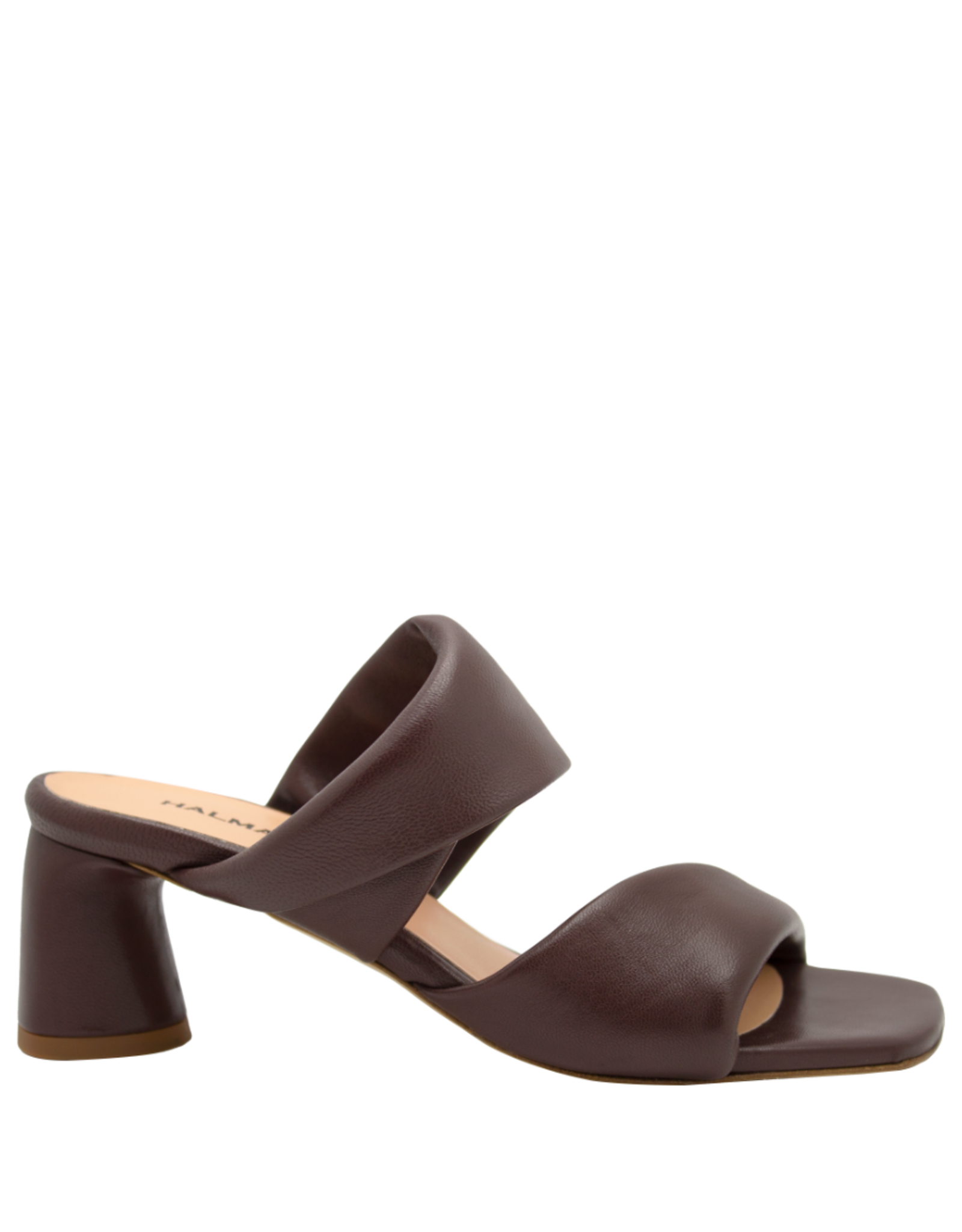 Halmanera Halmanera H51B Brown Double Strap Mule 1017
