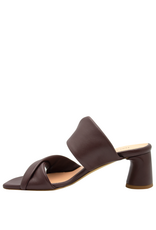 Halmanera Halmanera H51B Brown Double Strap Mule 1017