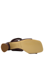 Halmanera Halmanera H51B Brown Double Strap Mule 1017