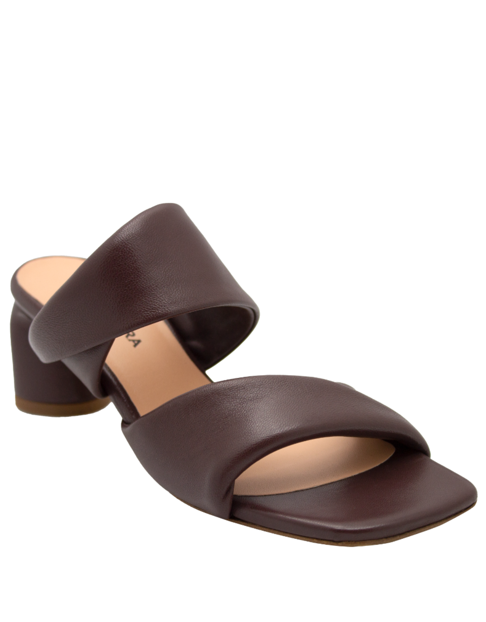 Halmanera Halmanera H51B Brown Double Strap Mule 1017