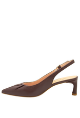 Halmanera Halmanera H51E Brown Sling Pump 1019