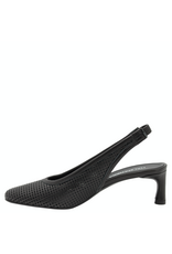 Halmanera Halmanera H51G Black Laser Sling Low Heel 1021