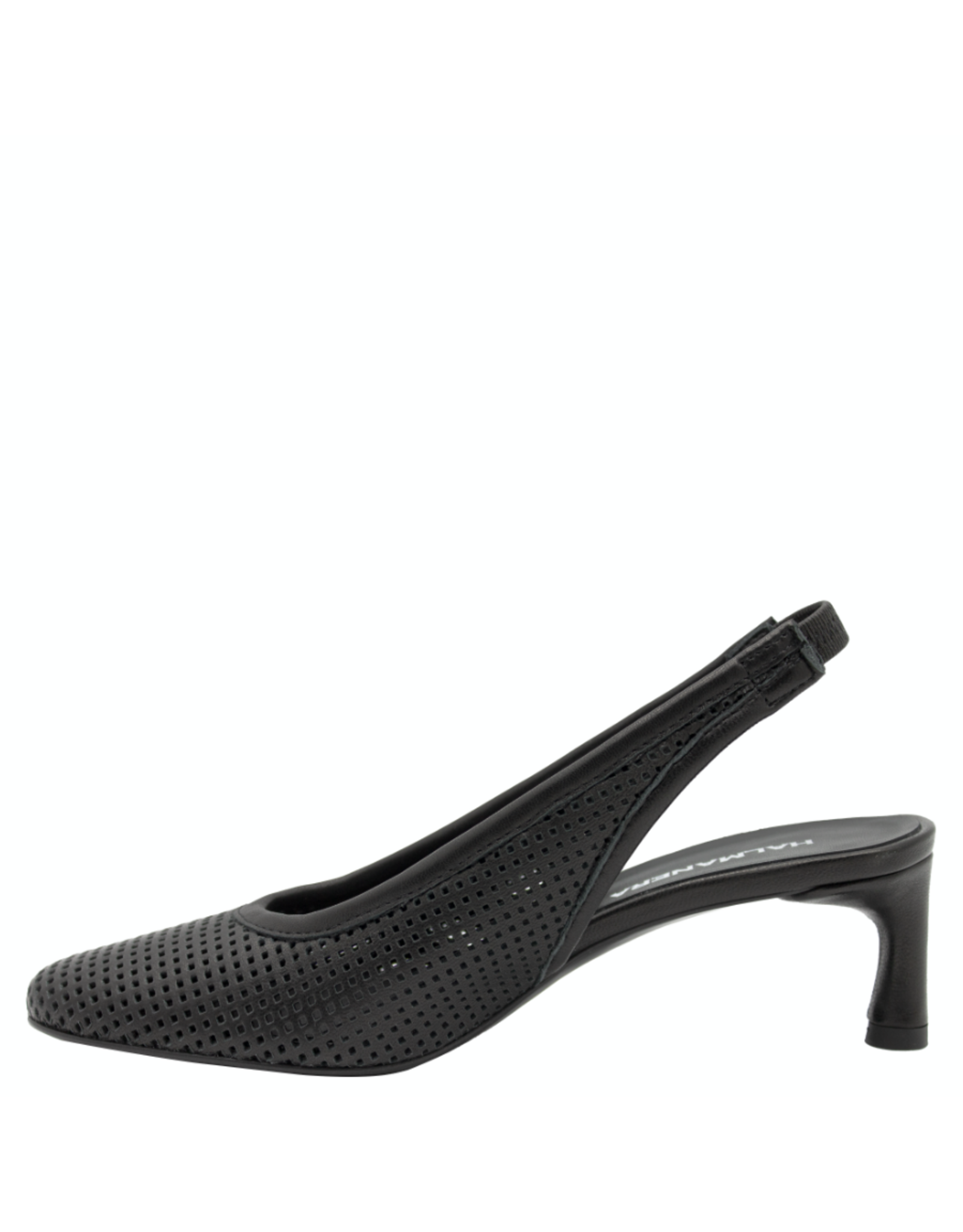 Halmanera Halmanera H51G Black Laser Sling Low Heel 1021