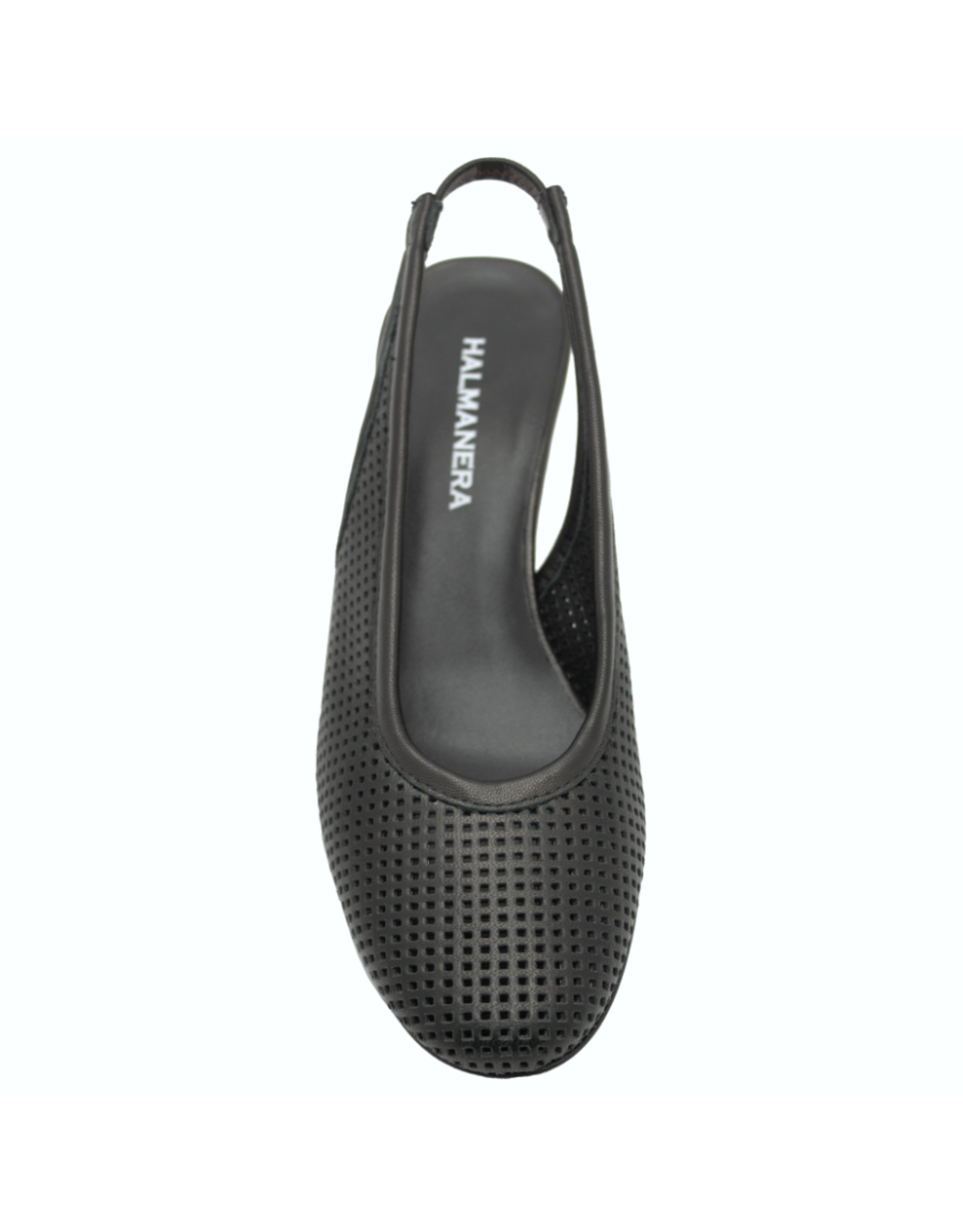 Halmanera Halmanera H51G Black Laser Sling Low Heel 1021