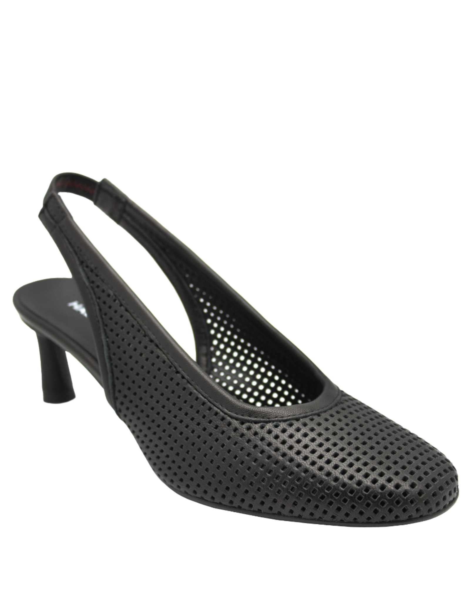 Halmanera Halmanera H51G Black Laser Sling Low Heel 1021