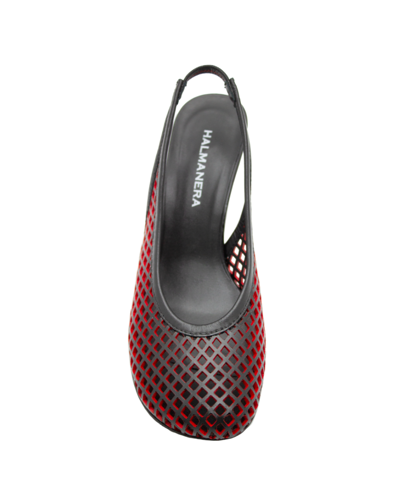 Halmanera Halmanera H51A Black/Red Laser Sling Pump 1016