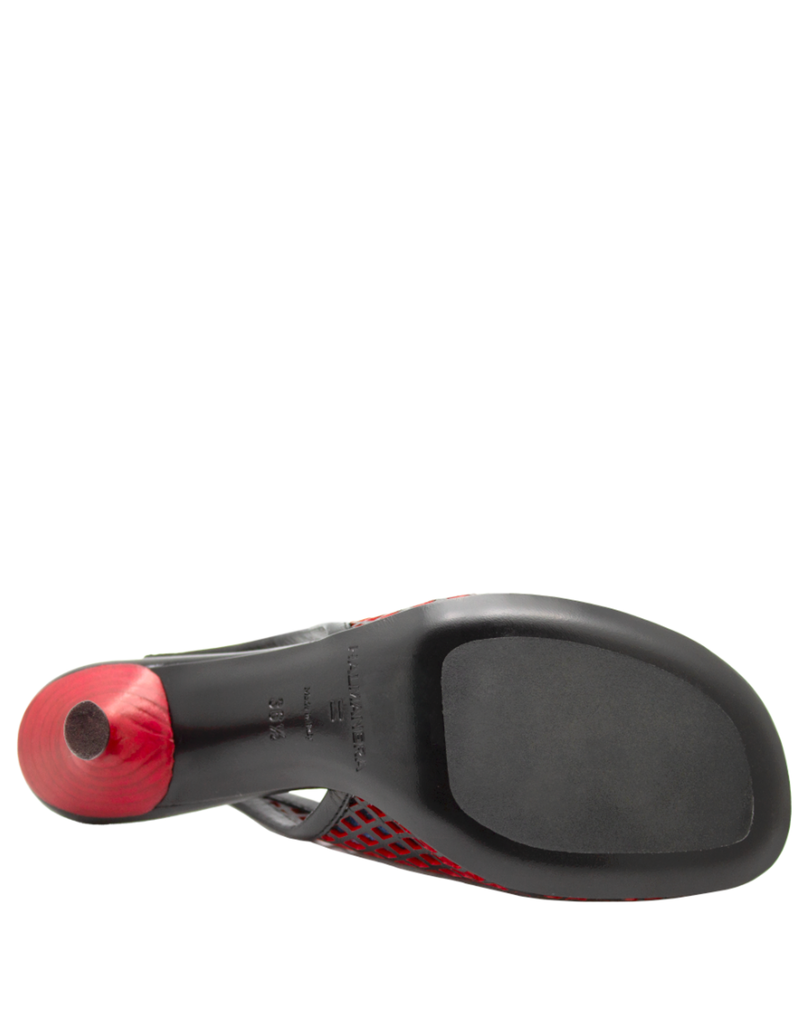 Halmanera Halmanera H51A Black/Red Laser Sling Pump 1016