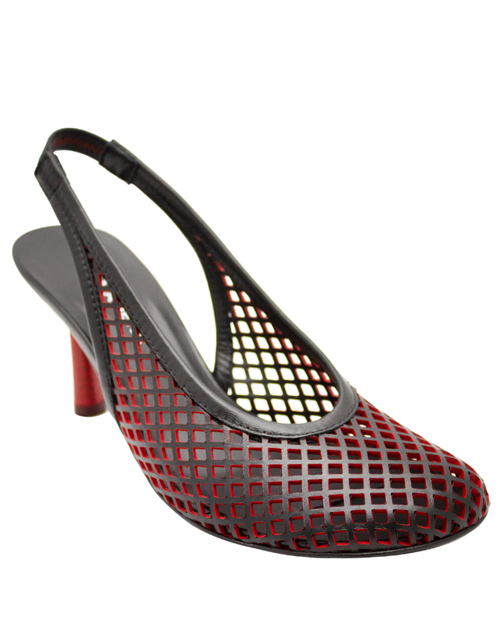 Halmanera Halmanera H51A Black/Red Laser Sling Pump 1016