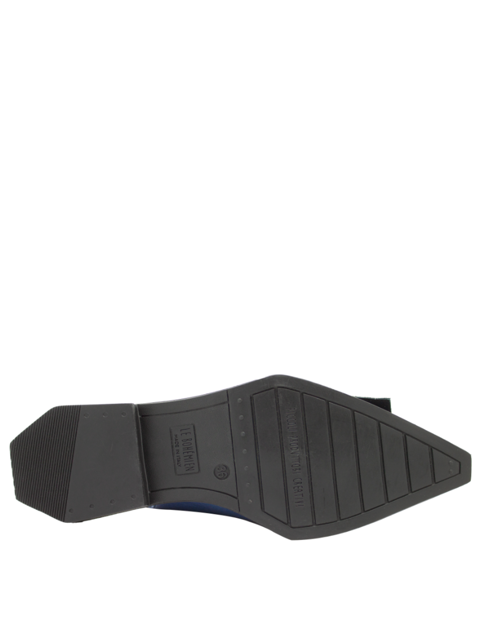 LeBohemien LeBohemien LB3O Blue Sling Back With Button Detail Deboo