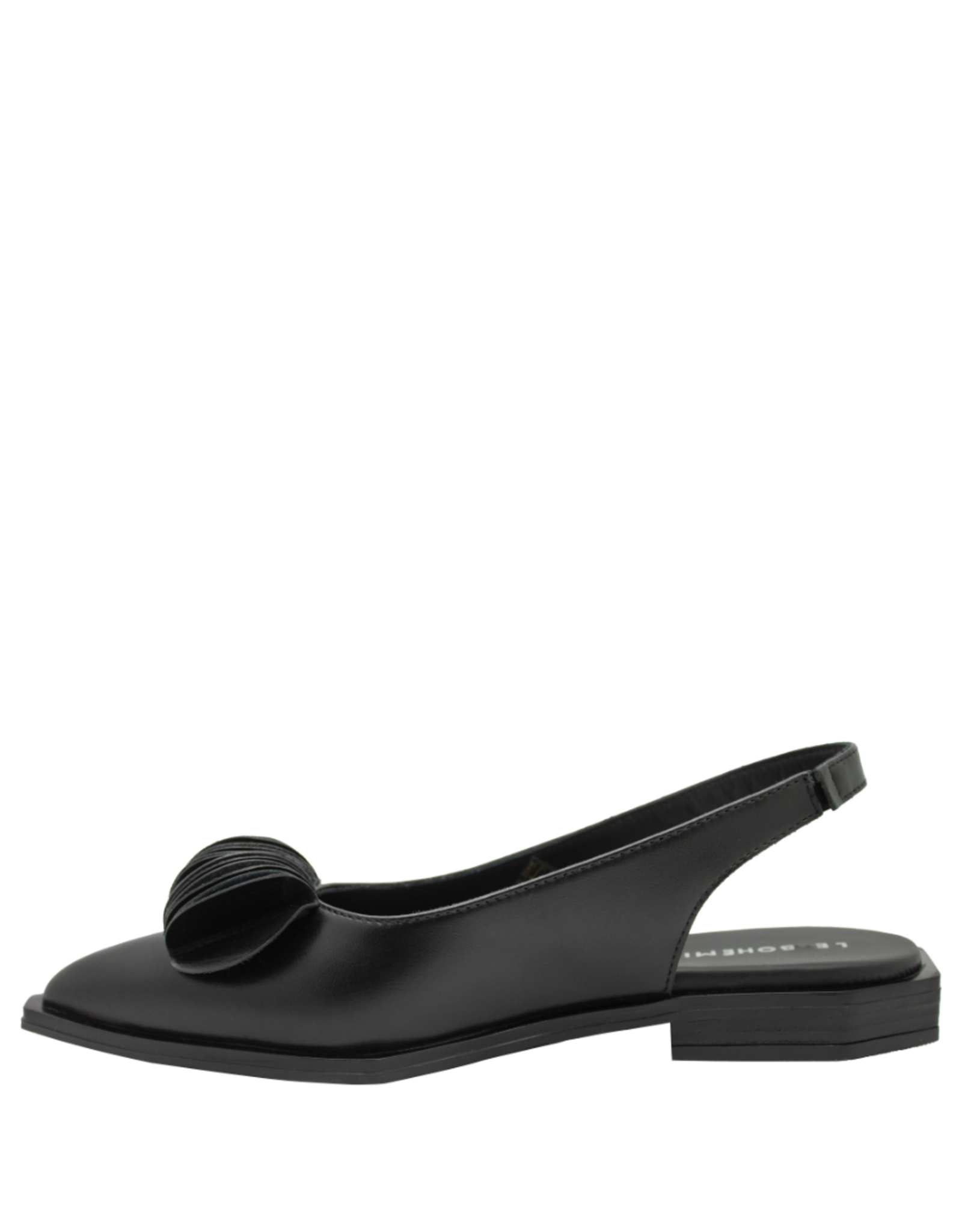 LeBohemien LeBohemien LB3Q Black SlingBack With Fan Detail Ebba