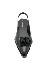 LeBohemien LeBohemien LB3Q Black SlingBack With Fan Detail Ebba