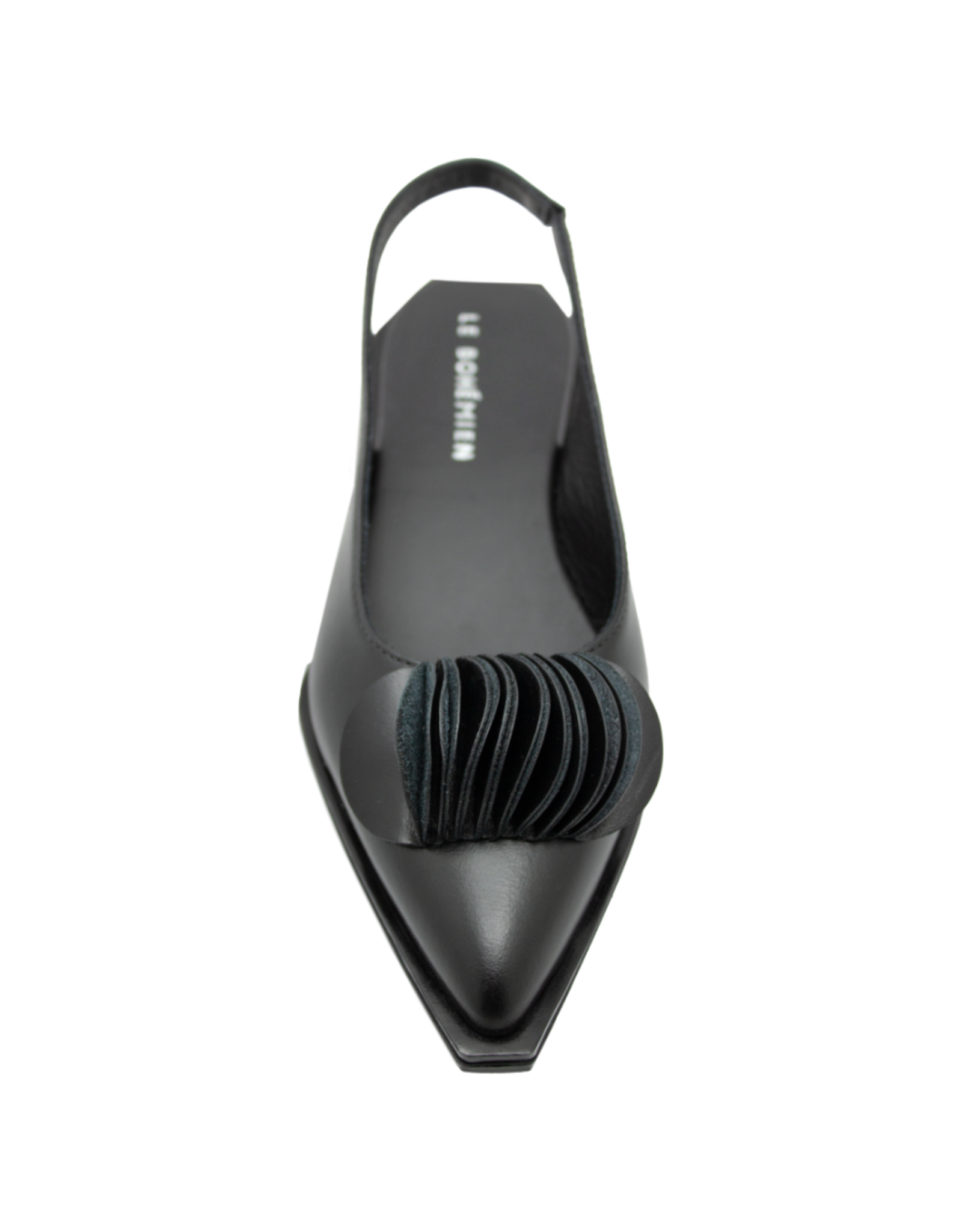 LeBohemien LeBohemien LB3Q Black SlingBack With Fan Detail Ebba
