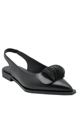 LeBohemien LeBohemien LB3Q Black SlingBack With Fan Detail Ebba