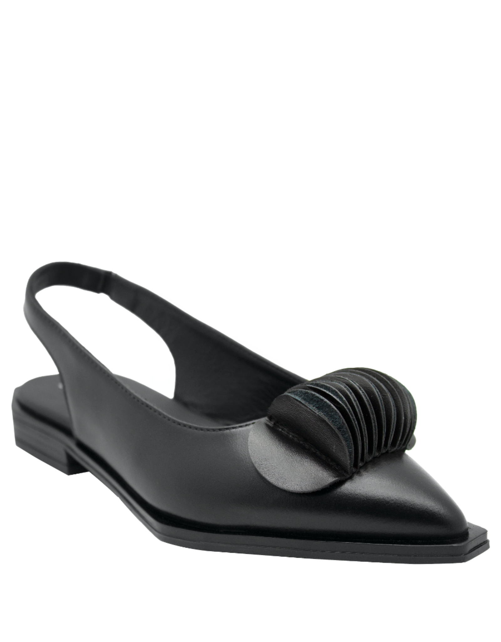 LeBohemien LeBohemien LB3Q Black SlingBack With Fan Detail Ebba
