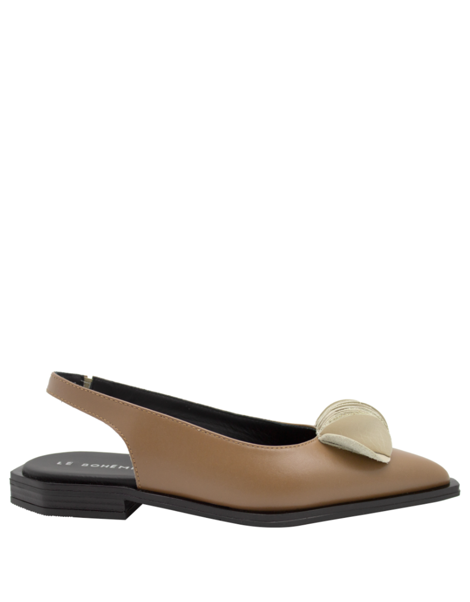 LeBohemien LeBohemien LB3P Taupe SlingBack With Fan Detail Ebba