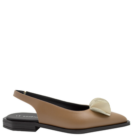 LeBohemien LeBohemien LB3P Taupe SlingBack With Fan Detail Ebba