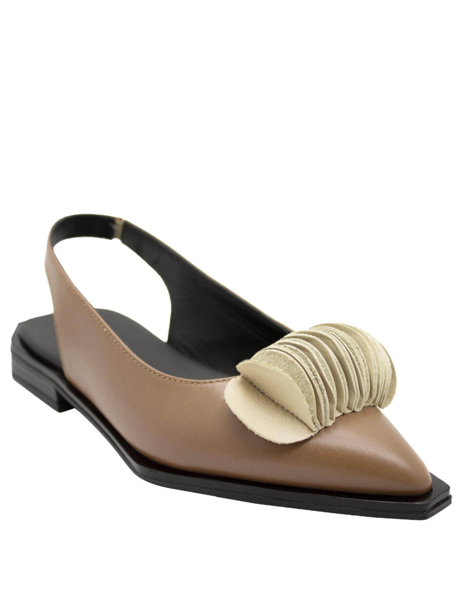 LeBohemien LeBohemien LB3P Taupe SlingBack With Fan Detail Ebba