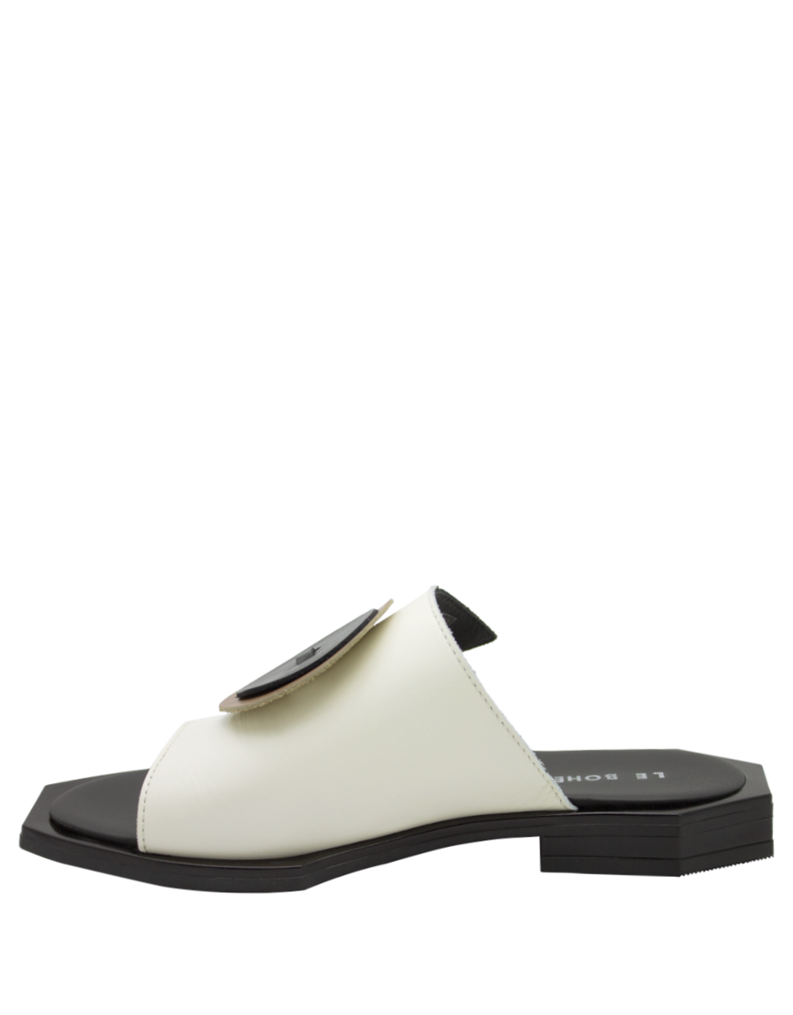LeBohemien LeBohemien LB3T Off White Mule  Button Detail Heo