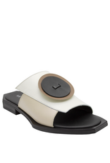 LeBohemien LeBohemien LB3T Off White Mule  Button Detail Heo