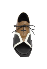 LeBohemien LeBohemien LB3X Black/Brown Peep Toe Oxford Sato